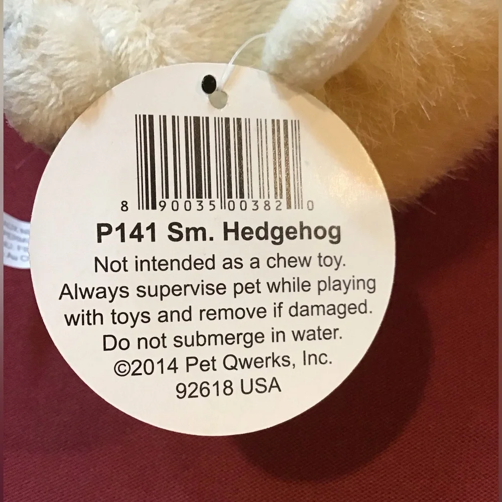 Plush Hedgehog Toy for Small Pets